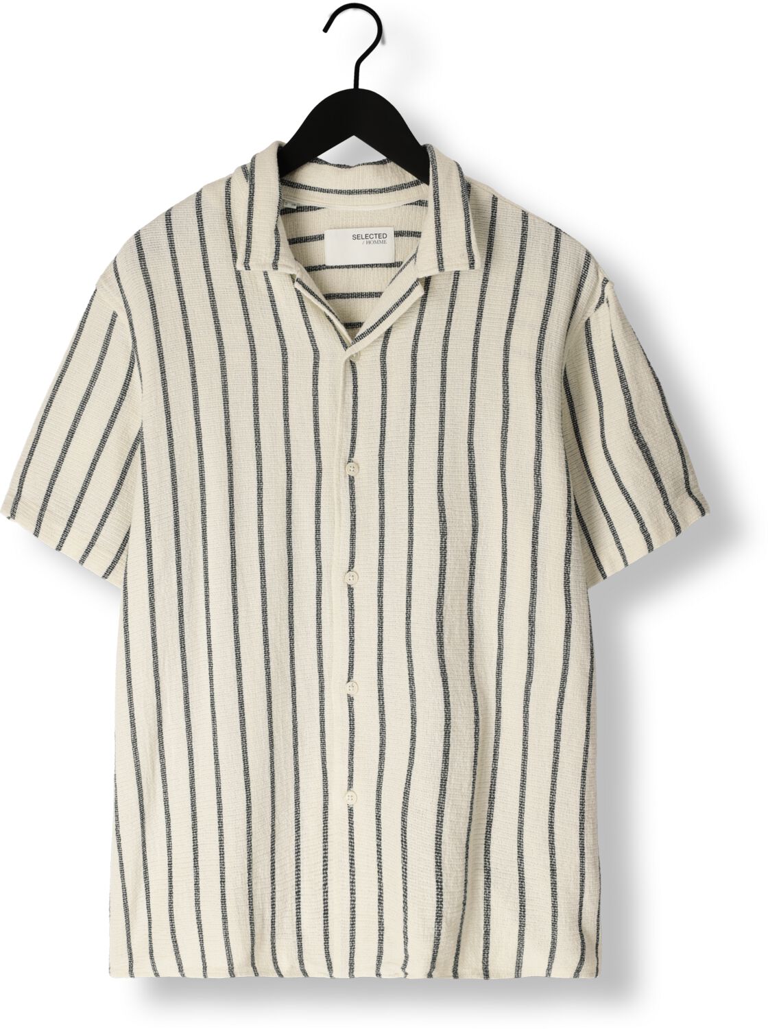 SELECTED HOMME Heren Overhemden Slhrelax-sal Shirt Resort Wit