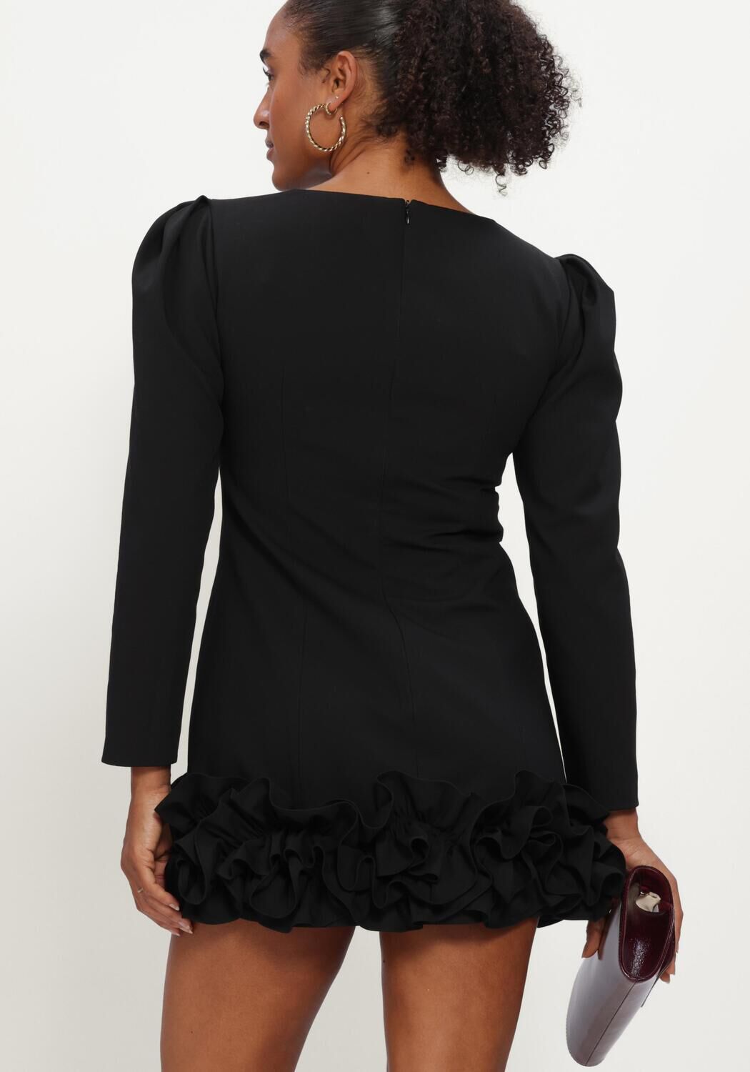 Zwarte NOTRE-V Mini jurk NV-ISORIA - large