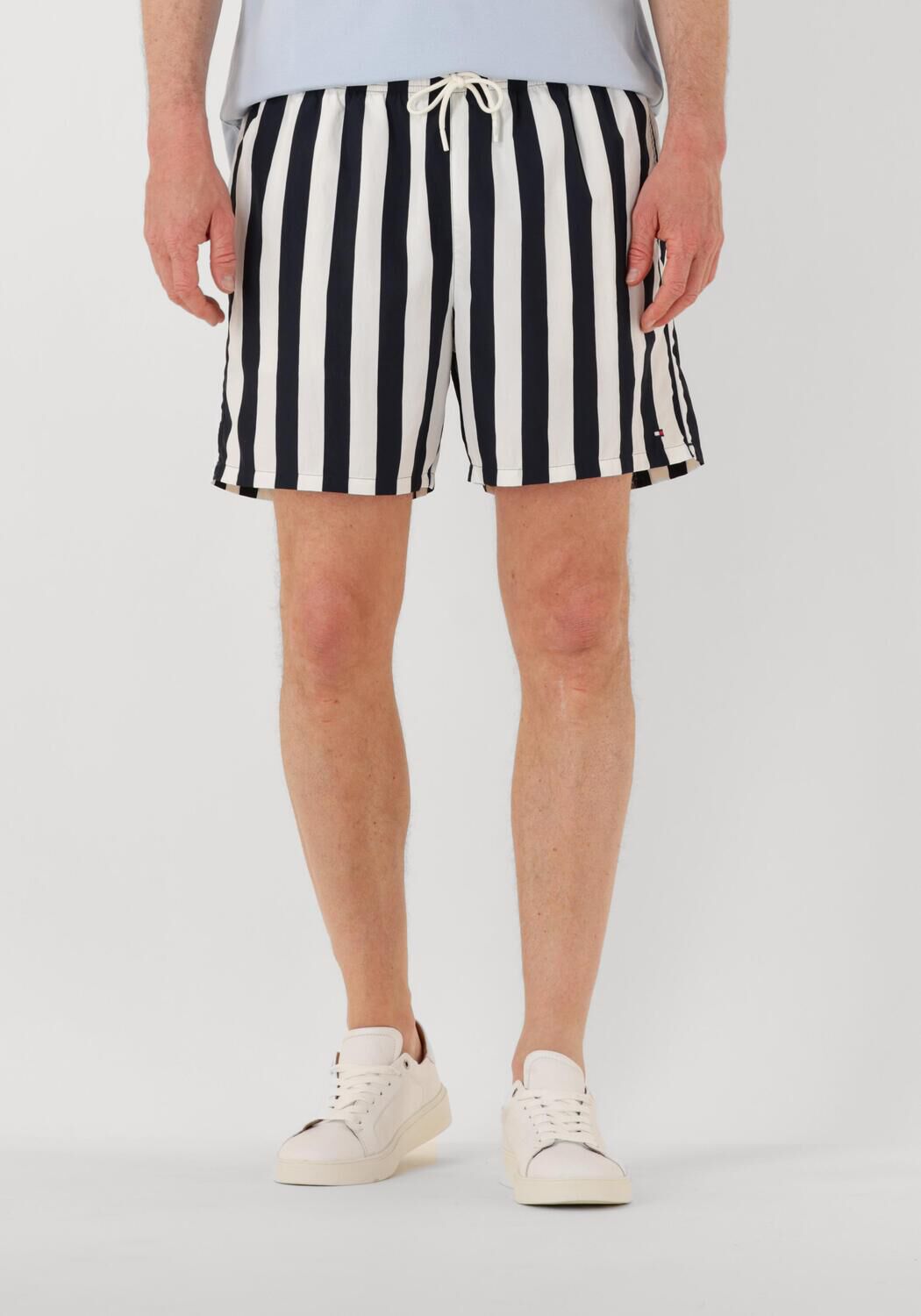 TOMMY HILFIGER Heren Zwembroeken Medium Drawstring Print Donkerblauw