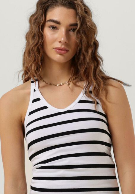 Witte 10DAYS Top THE WRAPPER STRIPE - large