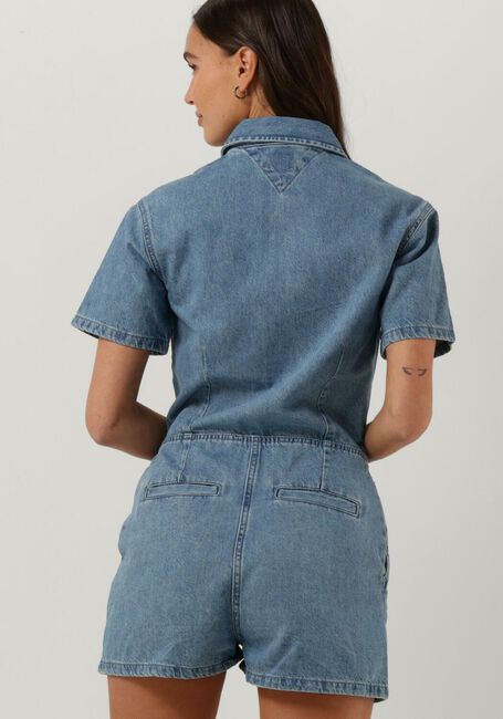 Lichtblauwe TOMMY JEANS Playsuits TJW BADGE DENIM PLAYSUIT - large