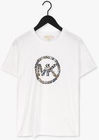 Witte MICHAEL KORS T-shirt CIRCLE LOGO TEE