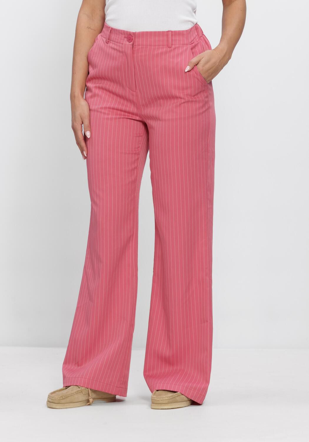 Roze YDENCE Wijde broek PANTS REN&Eacute;E - large