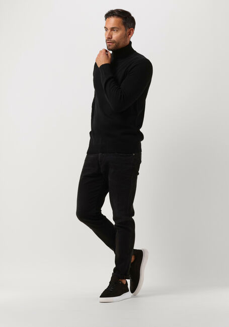 Zwarte ANERKJENDT Coltrui AKNICO SOLID ROLL NECK LAMBSWOOL - large