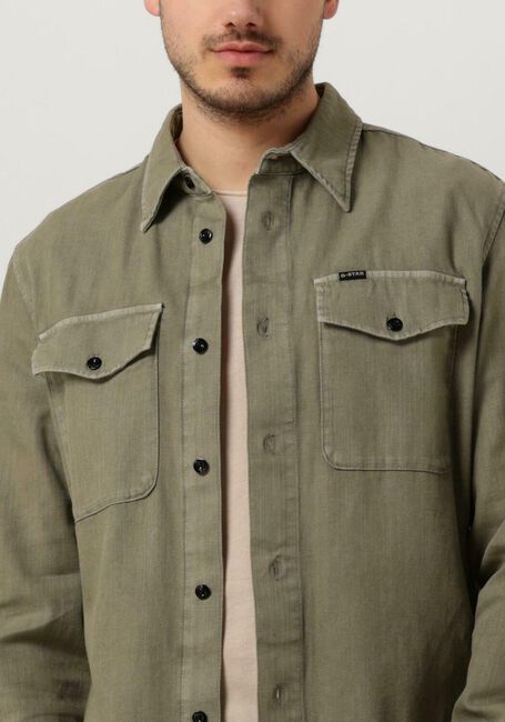 Groene G-STAR RAW Casual overhemd MARINE SLIM SHIRT L\S - large
