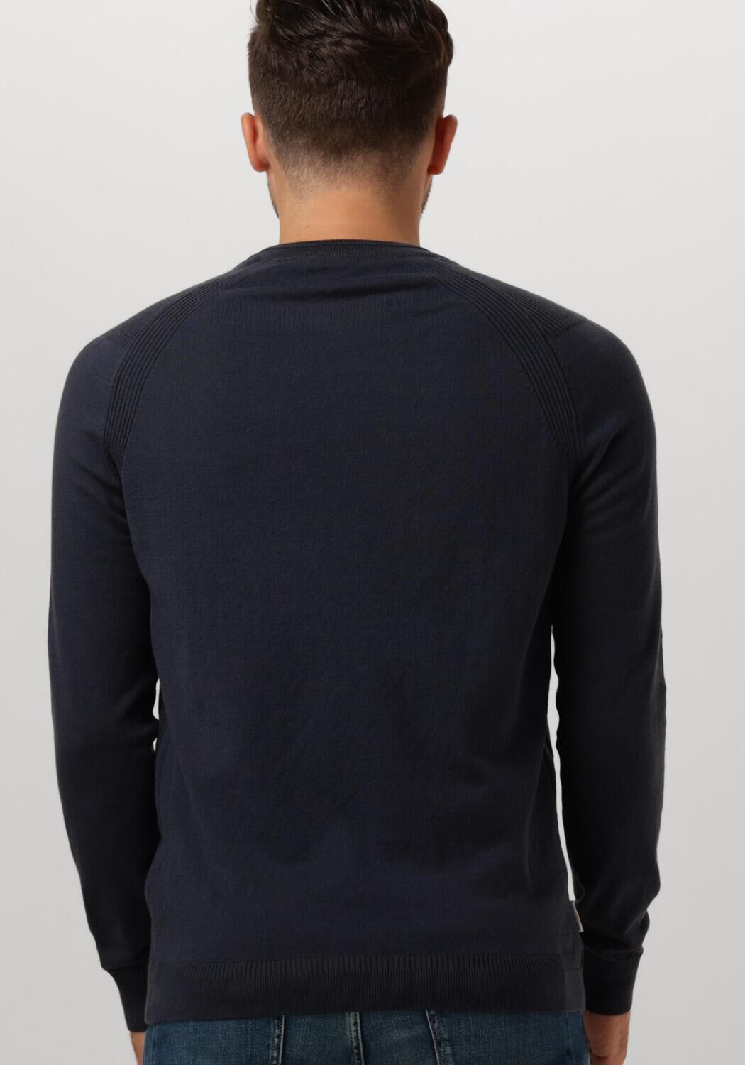 CAST IRON Heren Truien & Vesten Crewneck Essential Cotton Stretch Blauw