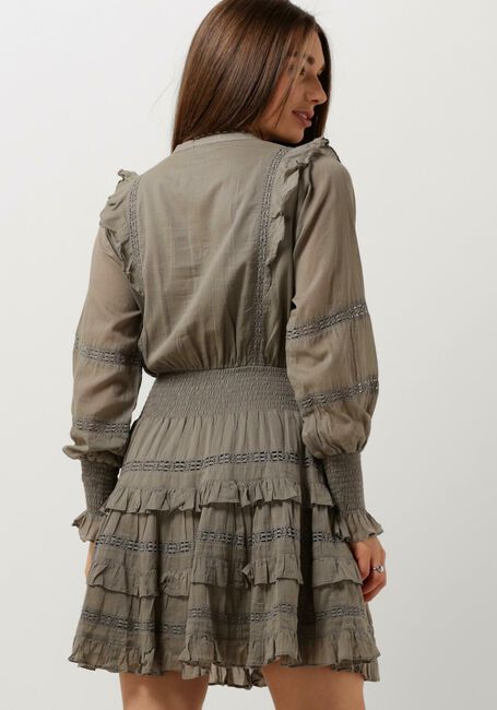Taupe NOTRE-V Mini jurk VOILE DRESS - large