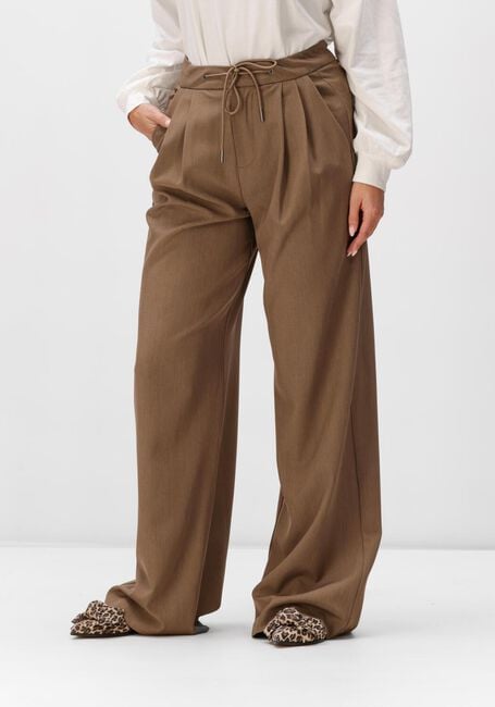 Bruine HAUTE L'AMITI&Eacute; Joggingbroek MICHELLE TAILOR TIE TALL PANT - large