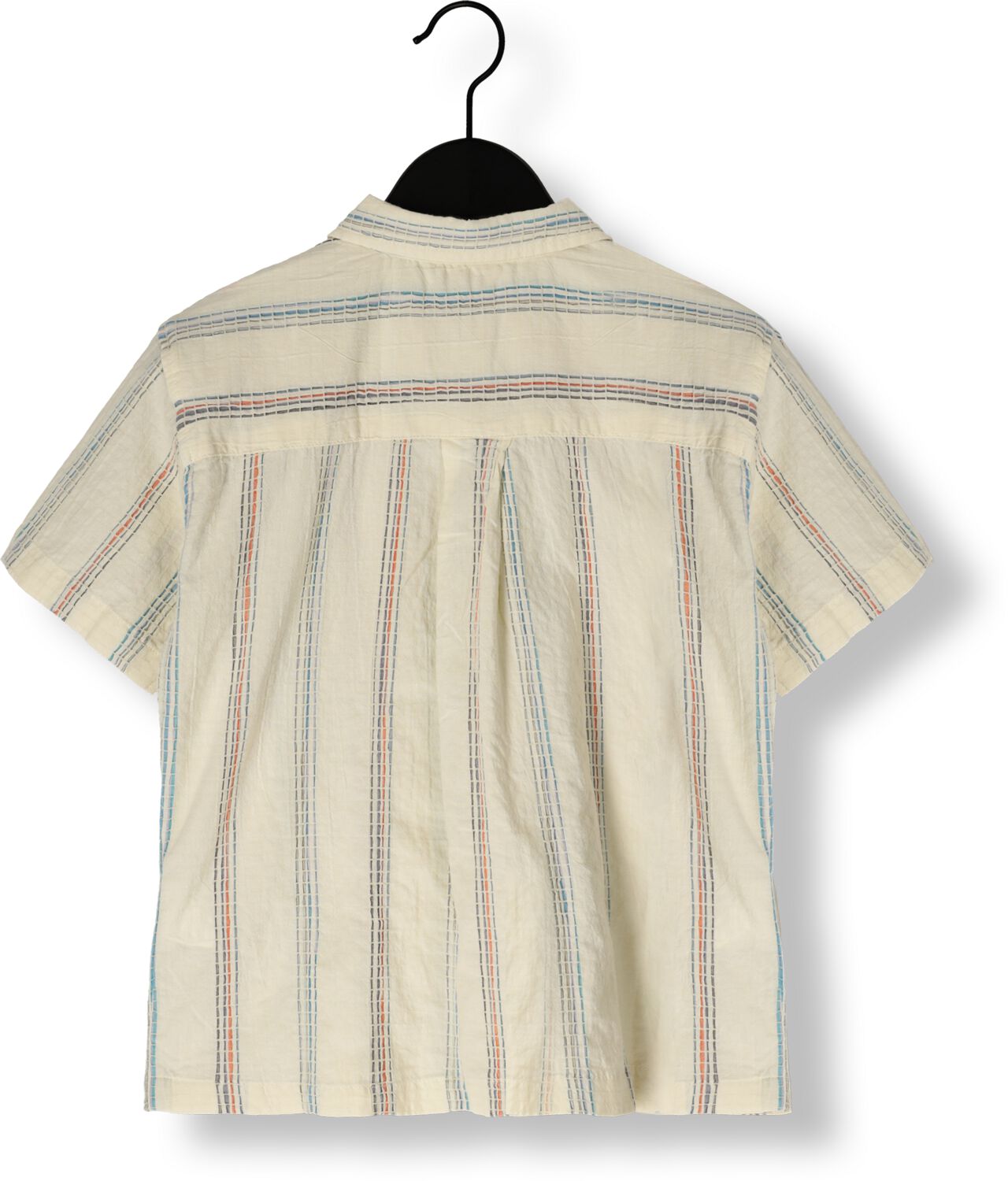 KONGES SLOJD Jongens Overhemden Vincent Ss Shirt Gots Gebroken Wit