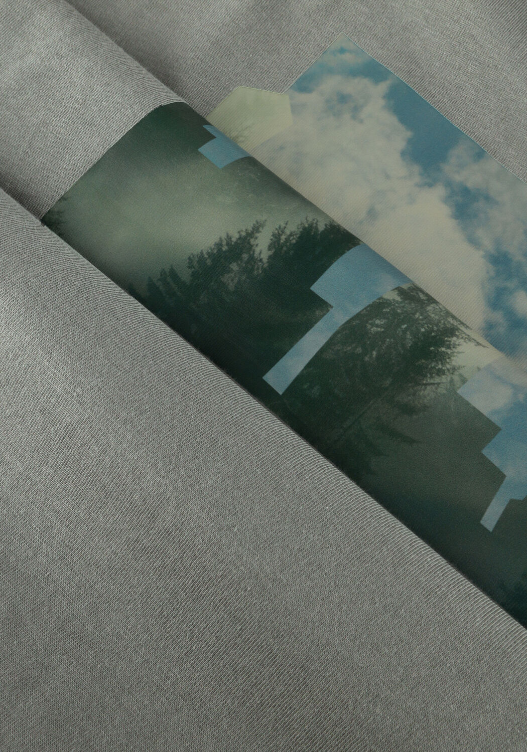 Grijze BOSS ORANGE T-shirt TE_COVER - large