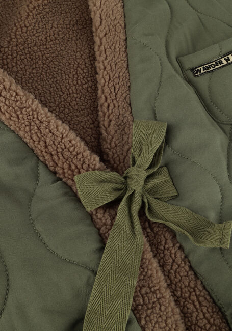 Groene WANDER & WONDER Gilet REVERSIBLE KIMONO JACKET - large