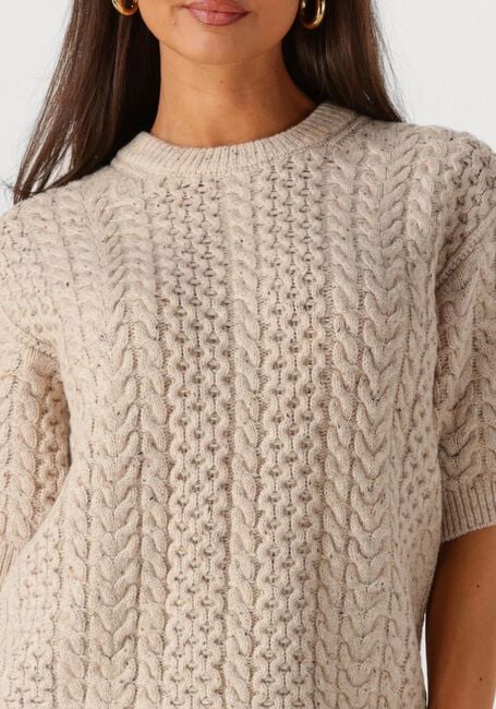 Beige SELECTED FEMME Trui SLFNELLY 2/4 KNIT O-NECKDA - large