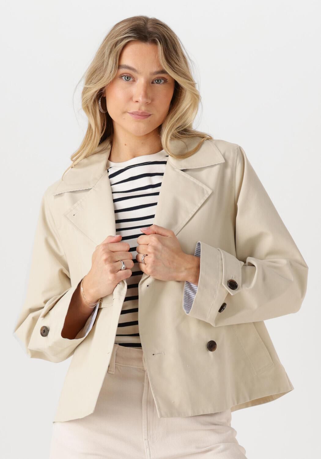 TOMMY JEANS Dames Jassen Tjw Short Trench Coat Beige