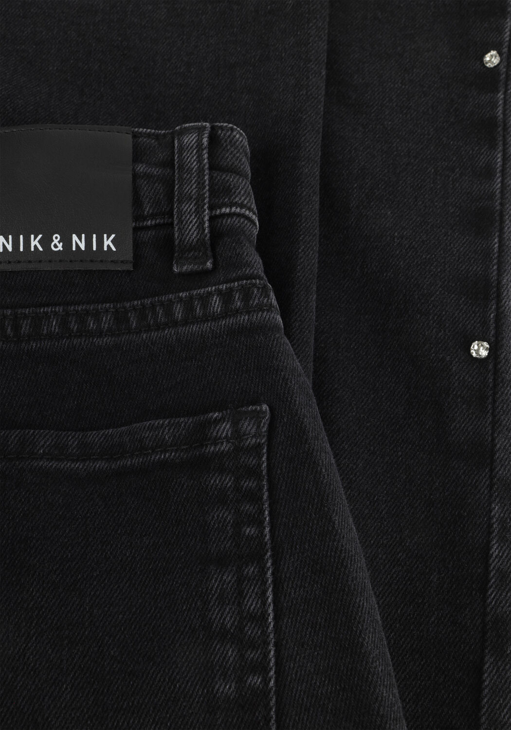 NIK & NIK Meisjes Jeans Florina Denim Donkergrijs