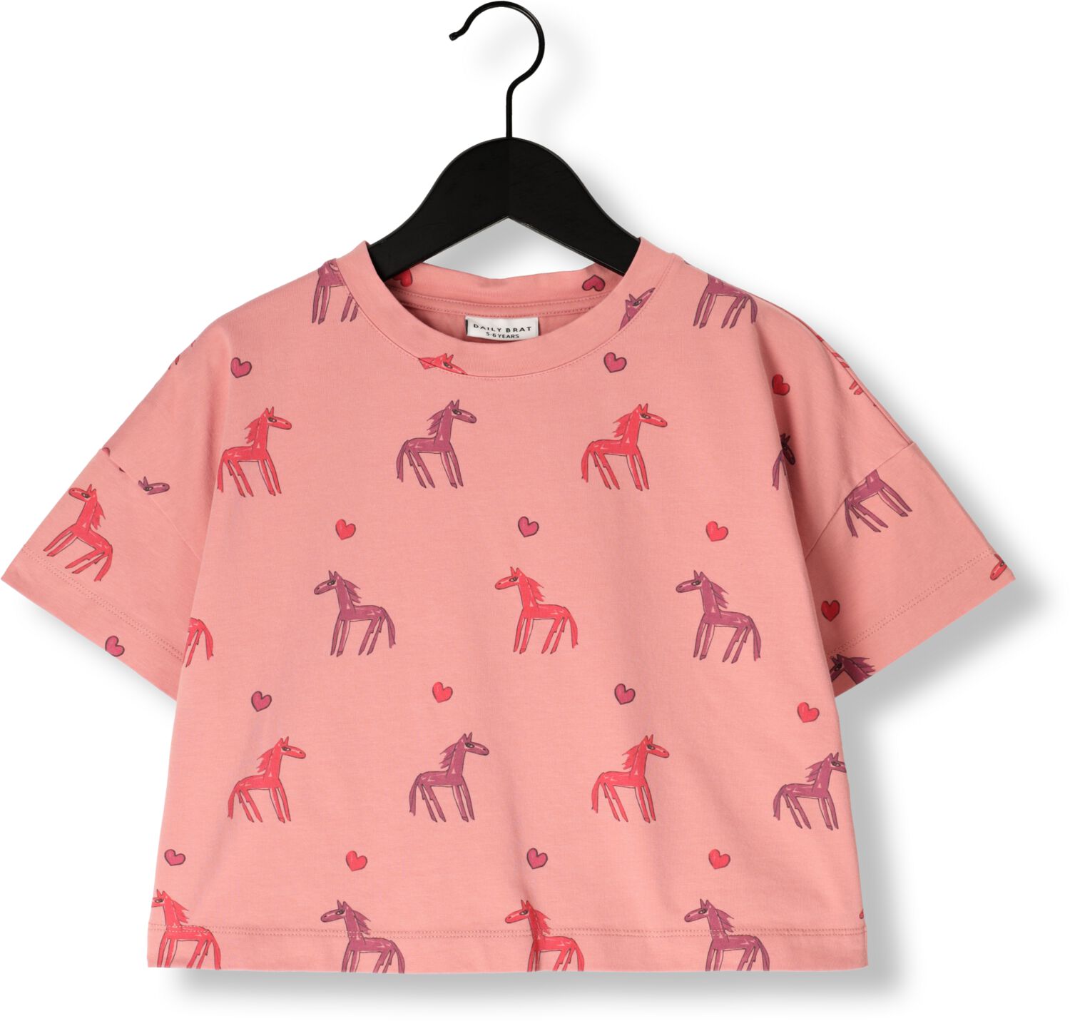 DAILY BRAT Meisjes Tops & T-shirts Stardust Horse Tshirt Roze