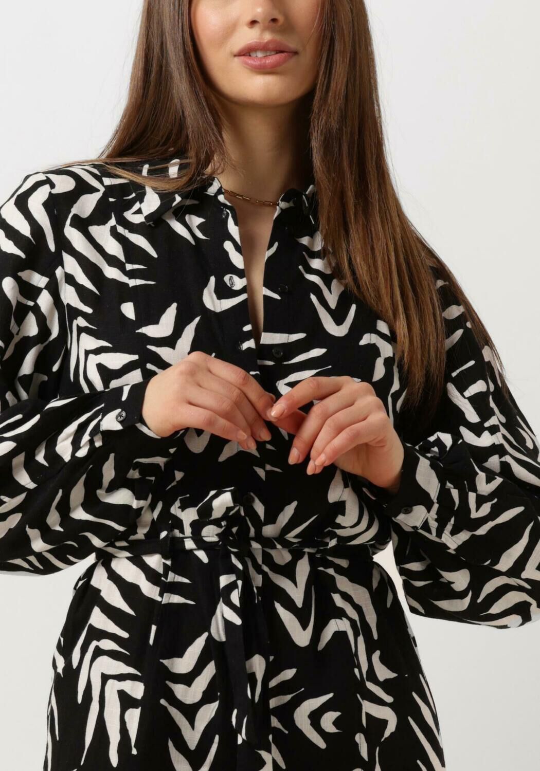 OBJECT Dames Jurken Objemira Tilda L s Dress Zwart