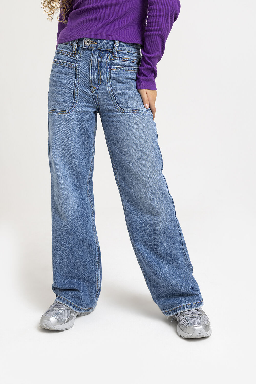 VINGINO Meisjes Jeans Cassie Blauw