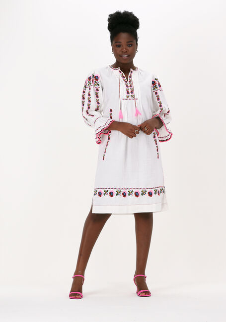 Witte ANTIK BATIK Mini jurk MILDA DRESS - large