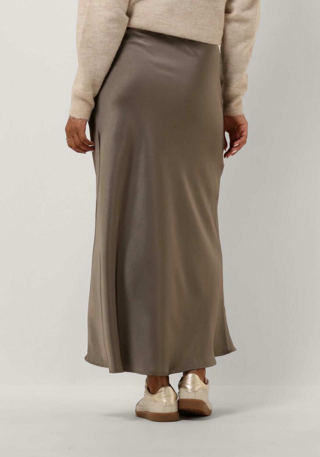 NEO NOIR Dames Rokken Vicky Heavy Sateen Skirt Grijs
