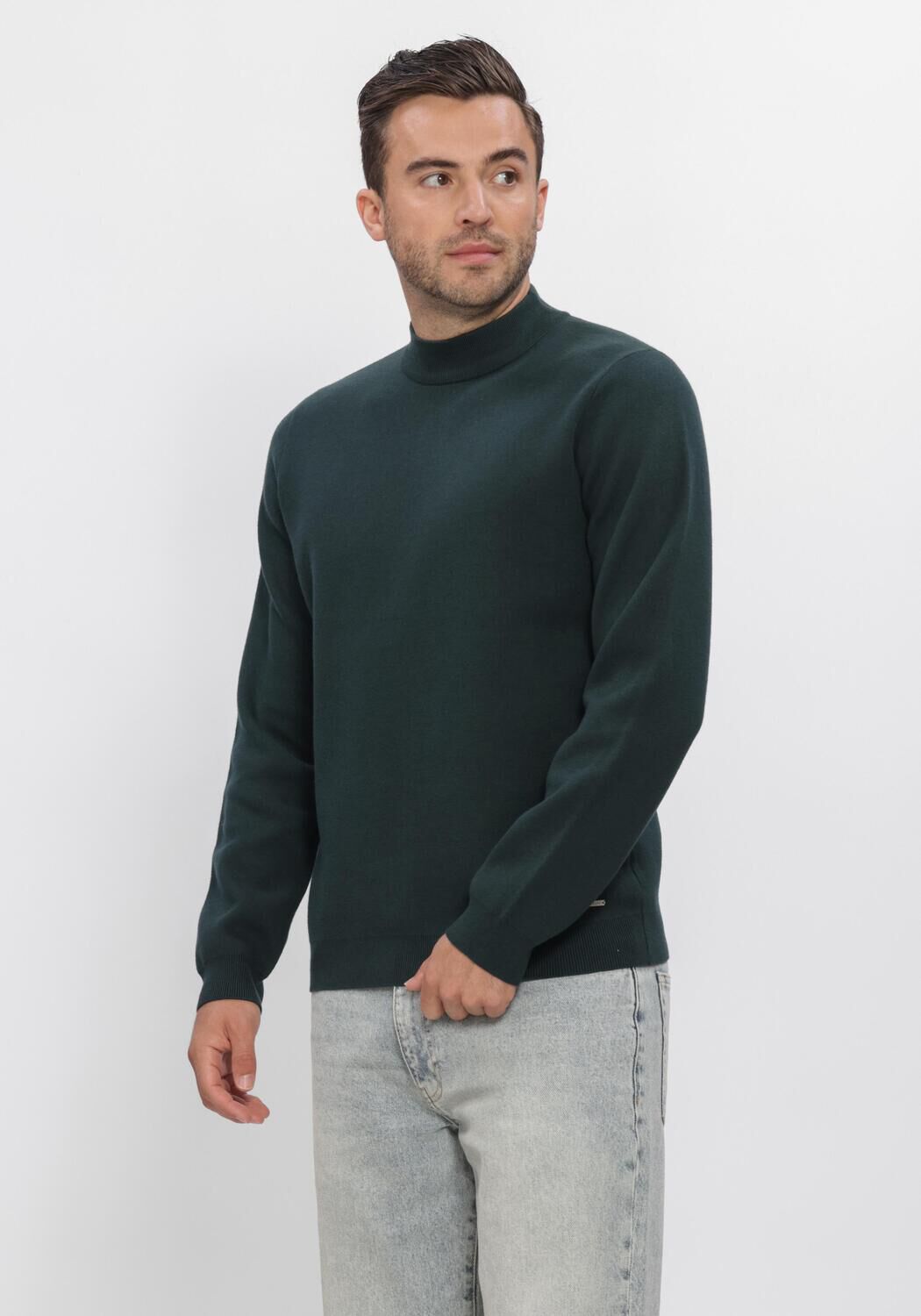DSTREZZED Heren Truien & Vesten Ds_archer Mockneck Donkergroen