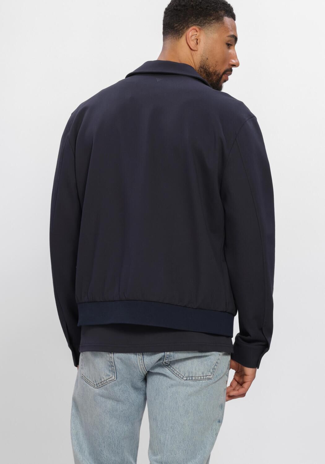 Donkerblauwe PURE PATH Overshirt PUNTA - large