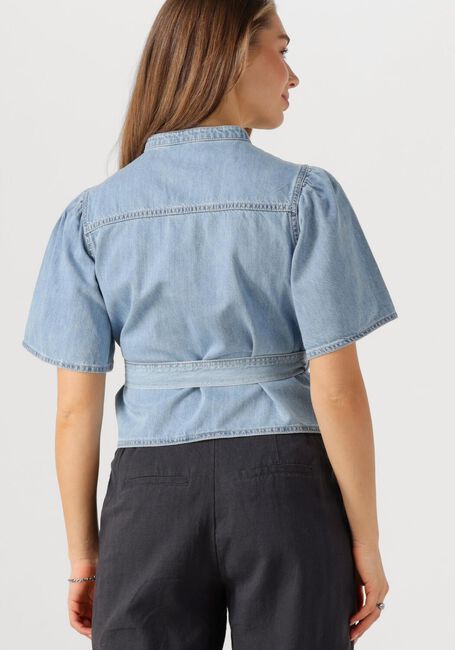 Lichtblauwe MSCH COPENHAGEN Blouses MSCHINGRID LIS 2 4 SHIRT - large