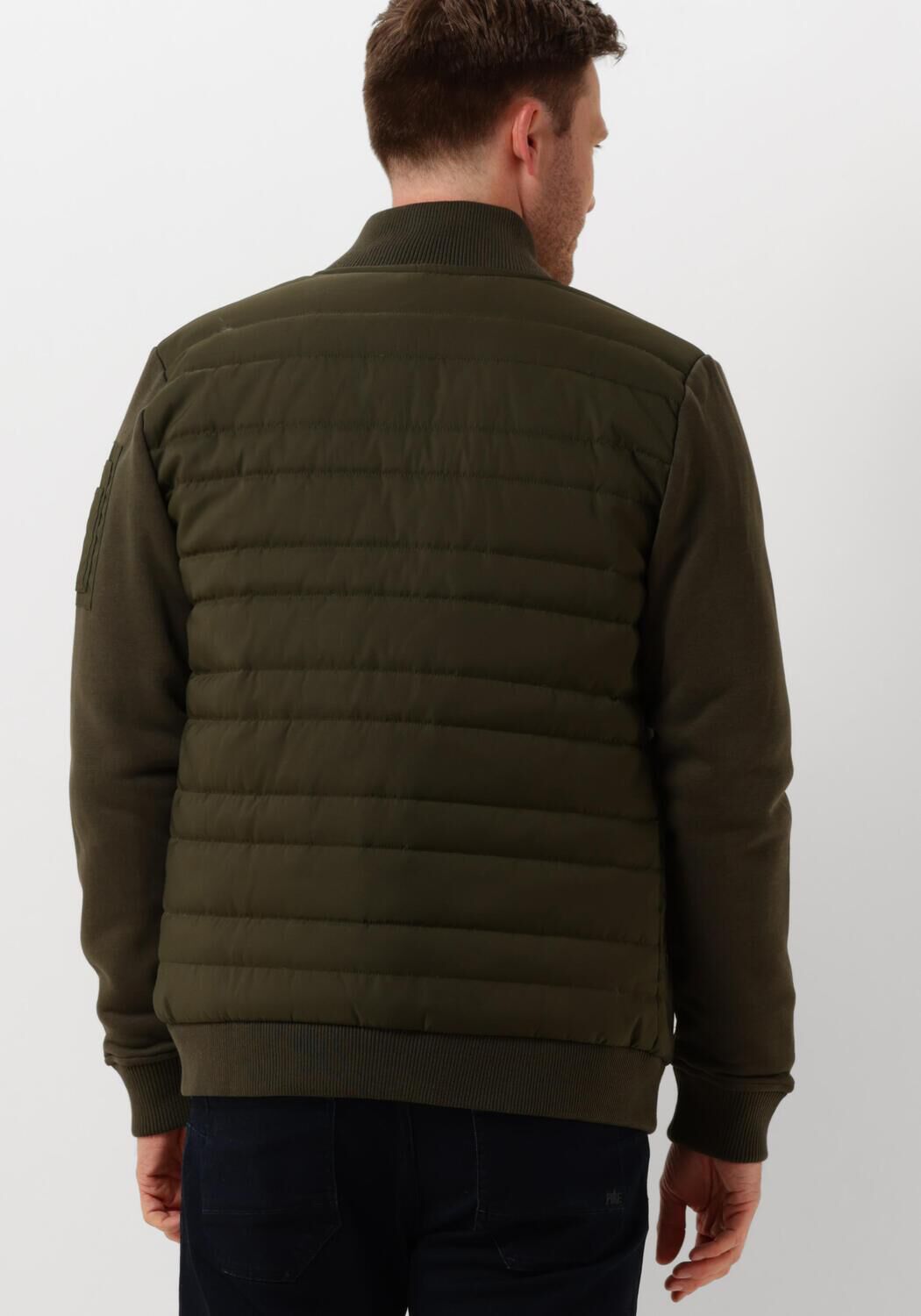 PME LEGEND Heren Jassen Zip Jacket Hybrid Sweat Groen