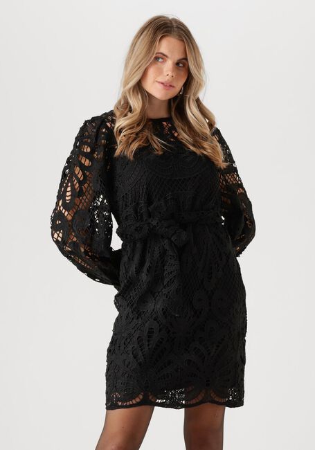Zwarte FREEBIRD Mini jurk DJENNA DRESS - large