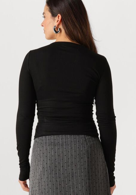 Zwarte NEO NOIR Vest NIA JERSEY WRAP BLOUSE - large