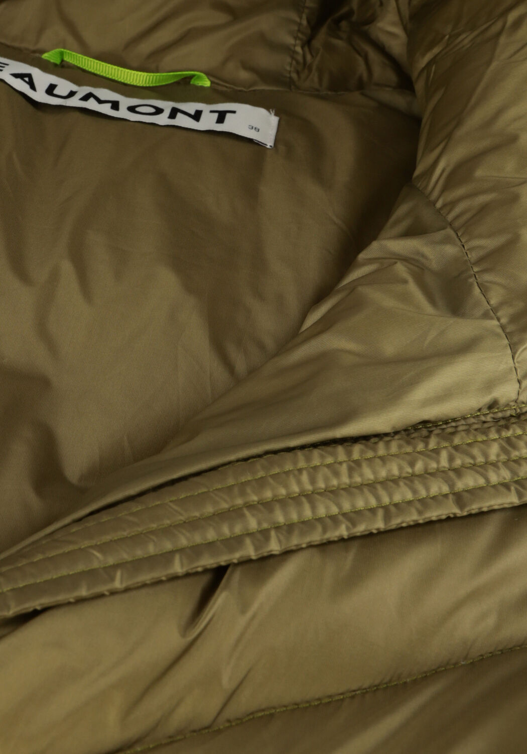 Groene BEAUMONT Gewatteerde jas STELLE - large