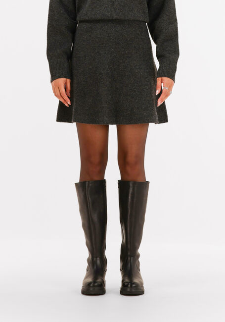 Donkergrijze NEO NOIR Minirok GISA KNIT SKIRT - large
