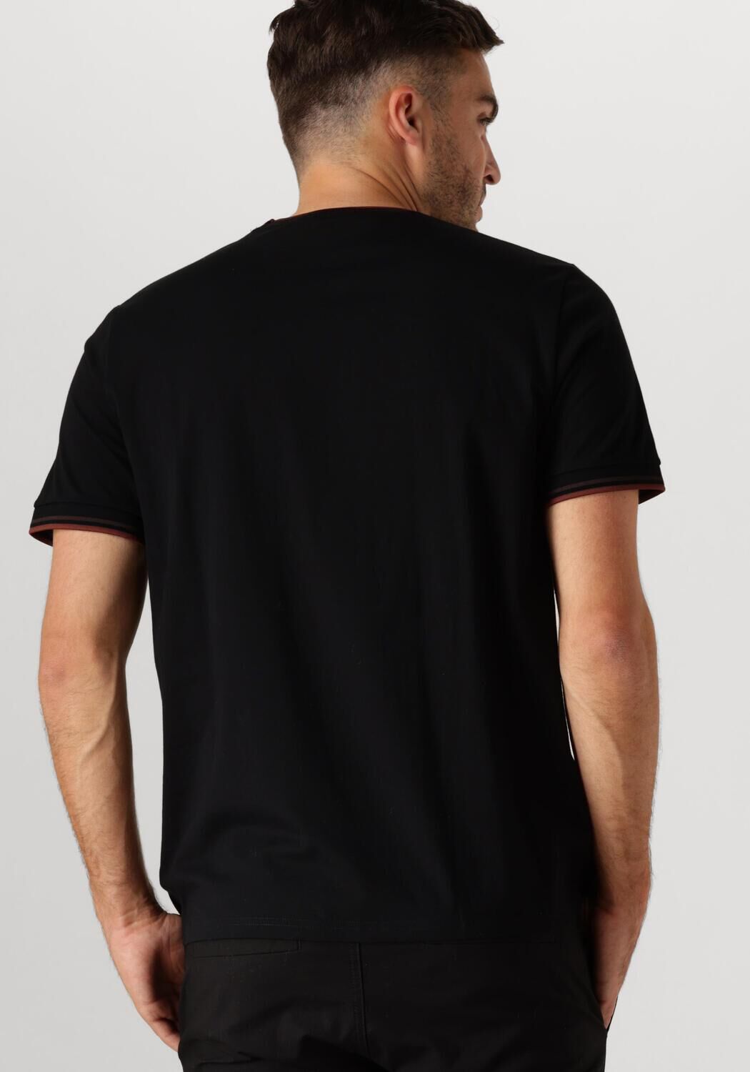 FRED PERRY Heren Polo's & T-shirts Twin Tipped T-shirt Zwart
