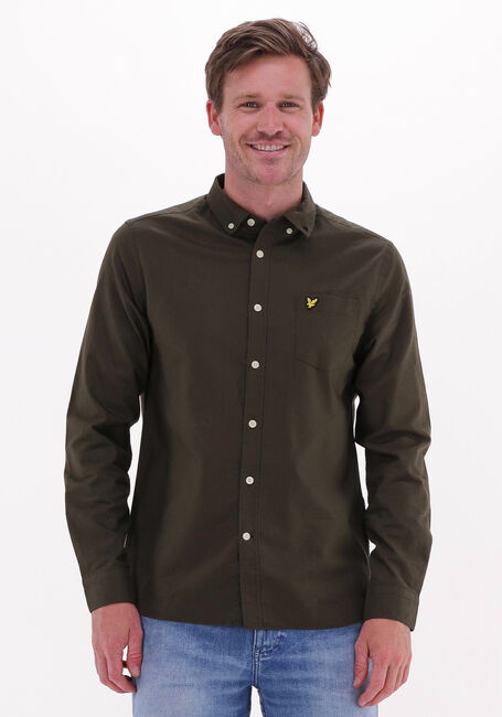 Olijf LYLE & SCOTT Casual overhemd REGULAR FIT LIGHT WEIGHT OXFORD SHIRT - large