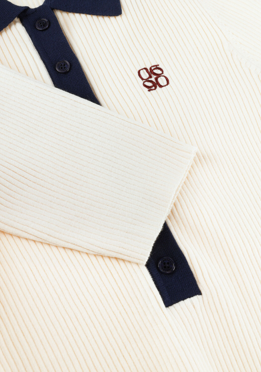 Creme DANTE6 Polo BYRA KNITTED POLO - large