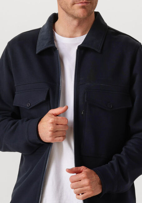 Donkerblauwe BUTCHER OF BLUE Overshirt PERRY ZIP OVERSHIRT - large