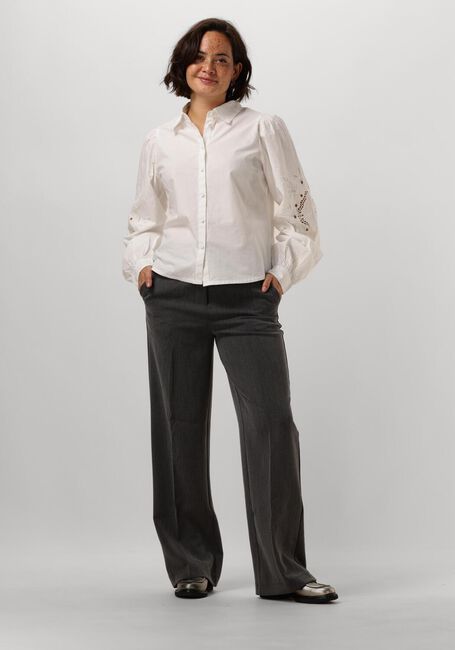 Donkergrijze Y.A.S. Wijde broek YASLIKKA HW WIDE PANTS - large