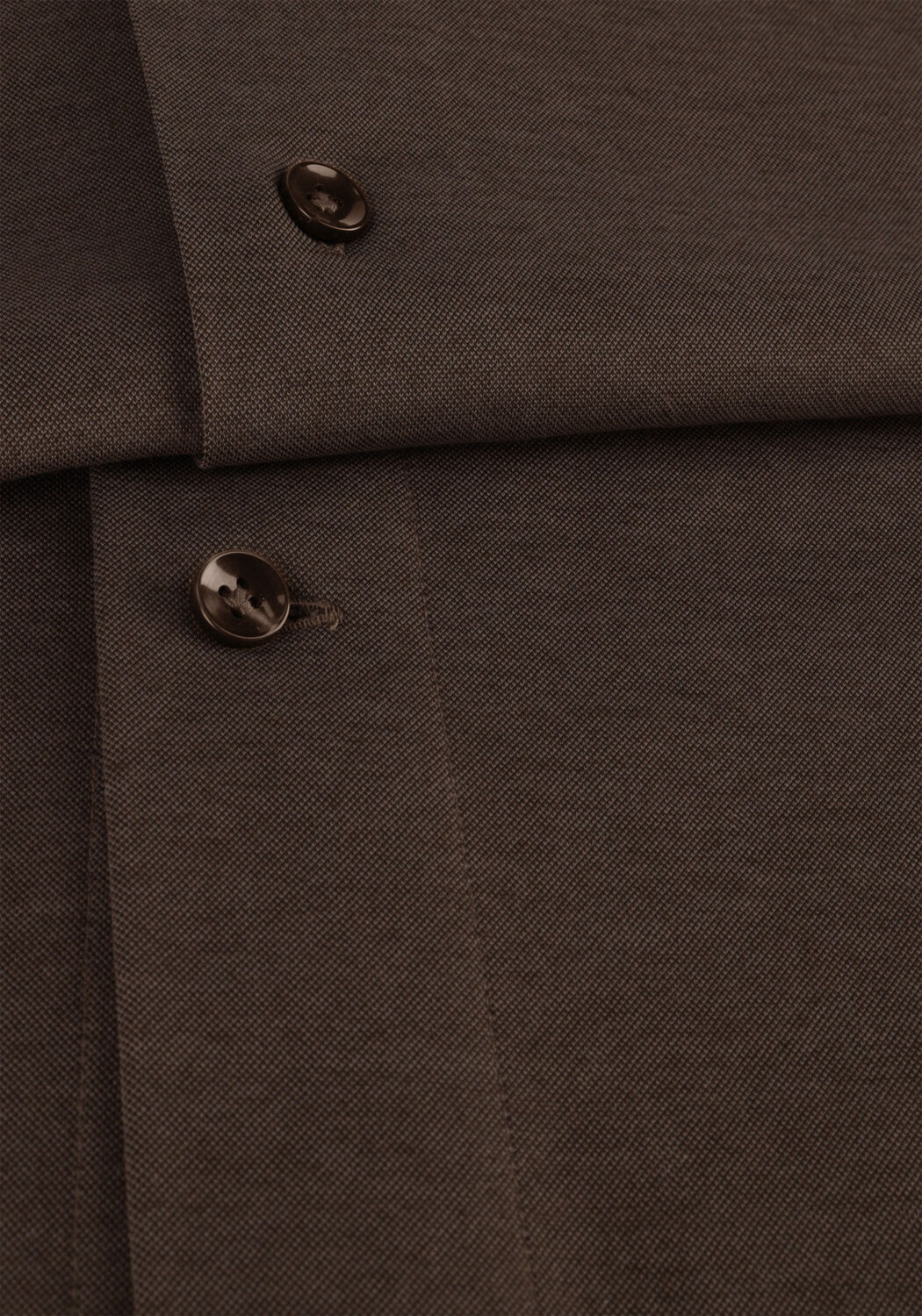 Bruine PROFUOMO Klassiek overhemd SHIRT X-CUTAWAY SC SF - large