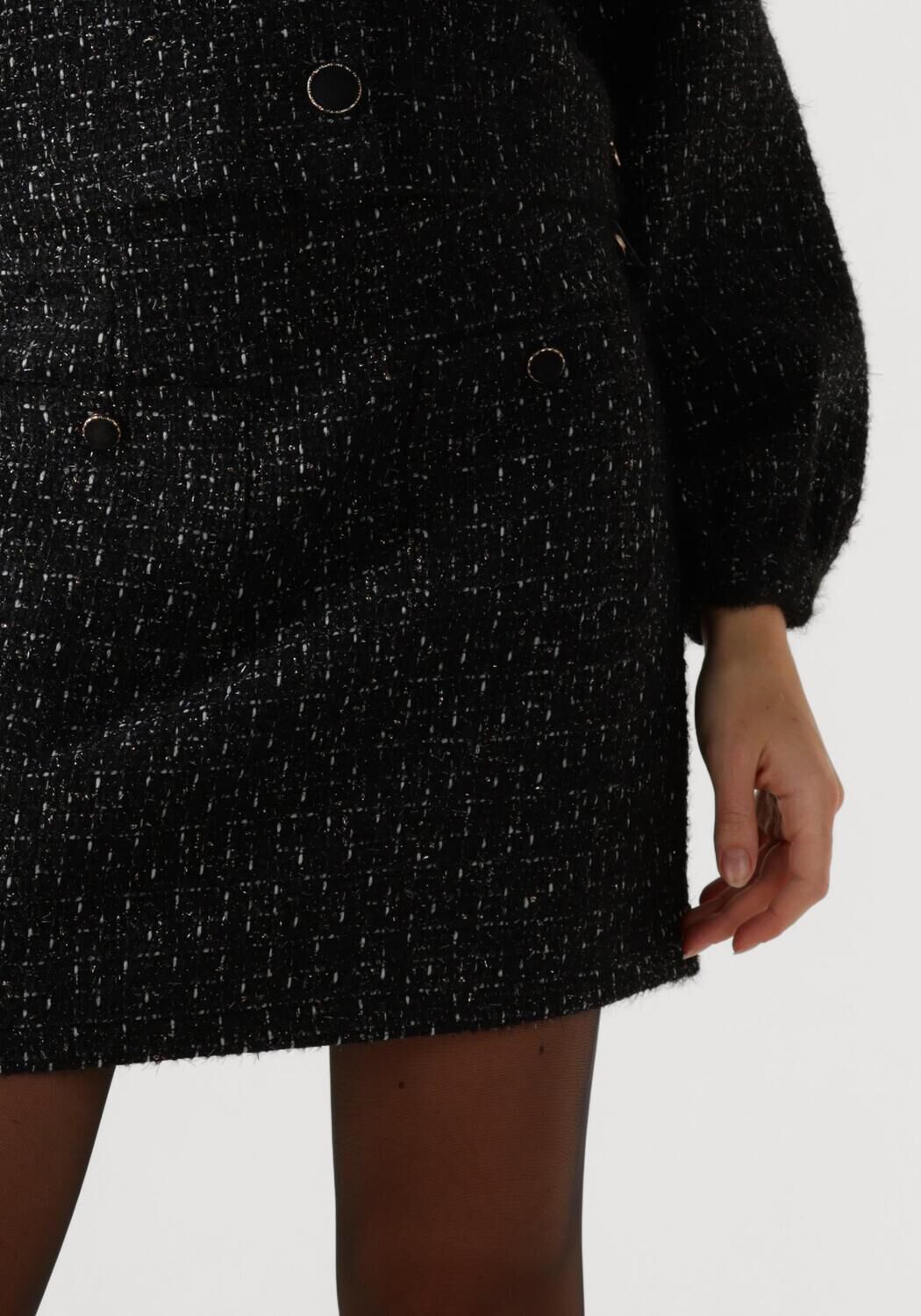 NUKUS Dames Rokken Alisa Skirt Lurex Zwart