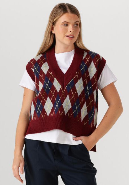 CO'COUTURE ROW CHECK VEST - large
