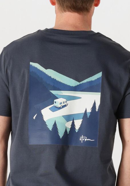 Donkerblauwe STR&Oslash;M Clothing T-shirt T-SHIRT - large