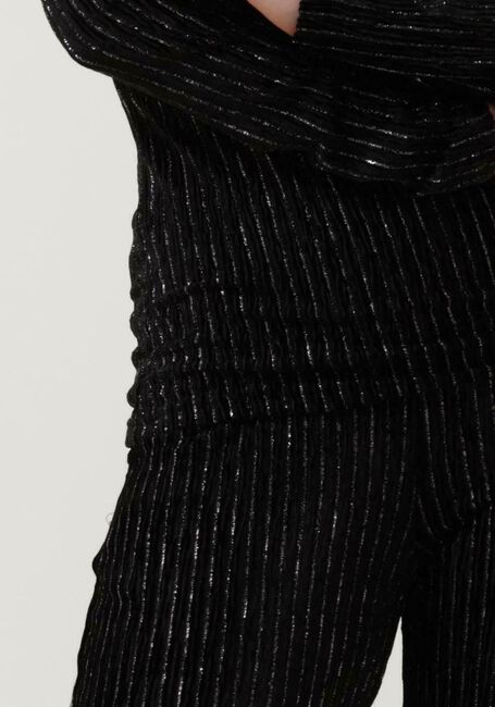 Zwarte ANOTHER LABEL Flared broek RIVOLI VELVET PANTS - large