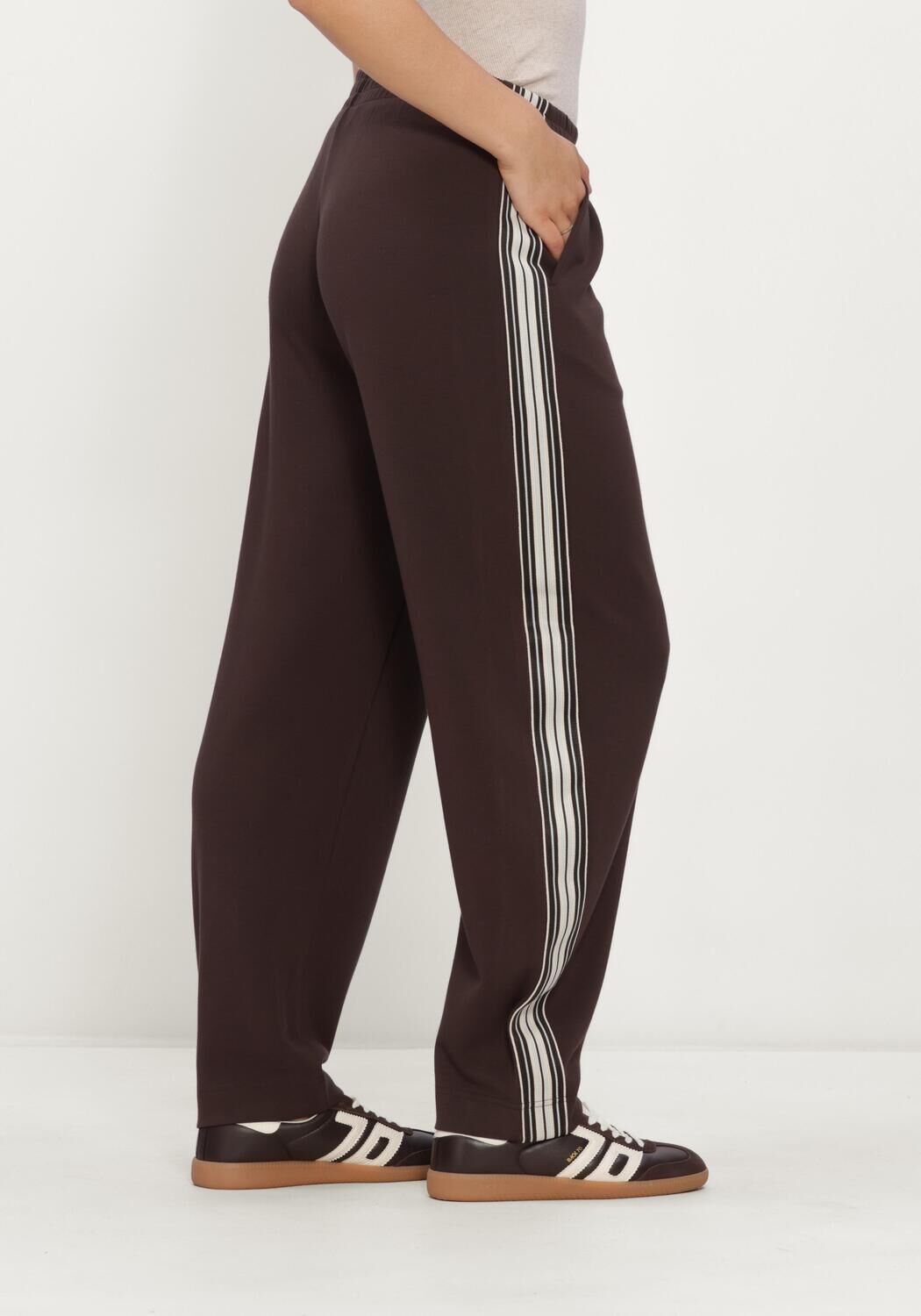 Bruine MOS MOSH Joggingbroek MMARDIE BARREL SWEATPANT - large