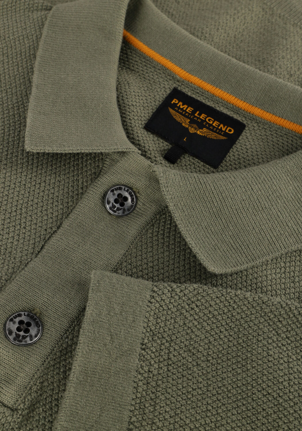 Groene PME LEGEND Polo SHORT SLEEVE POLO KNITTED - large