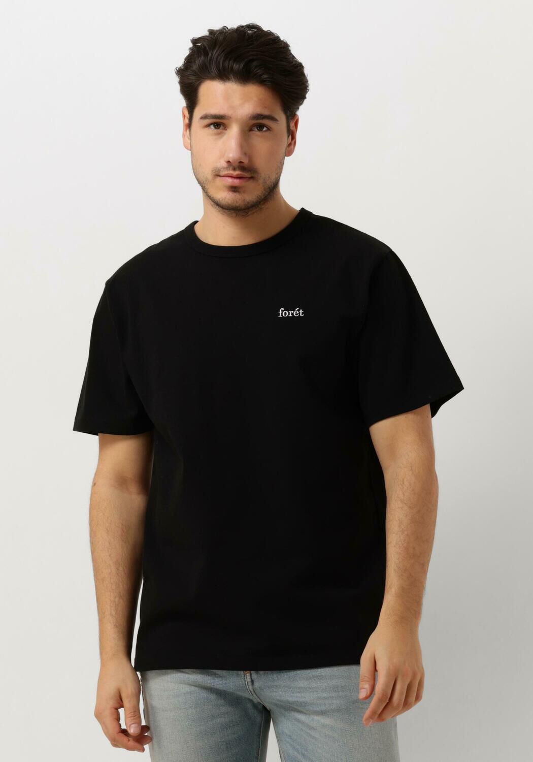 FORÉT Forét Heren Polo's & T-shirts Bass T-shirt Zwart