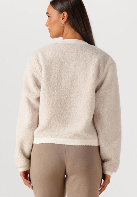 Ecru NEO NOIR Trui LIMO FLUFFY KNIT CARDIGAN - large