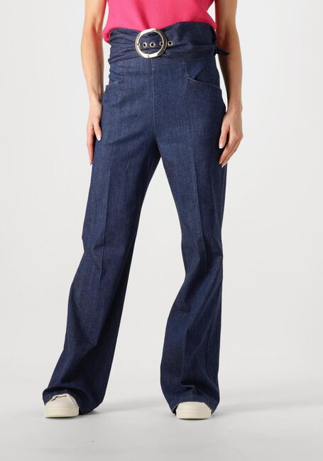 Blauwe CAROLINE BISS Wijde broek 1501 - large