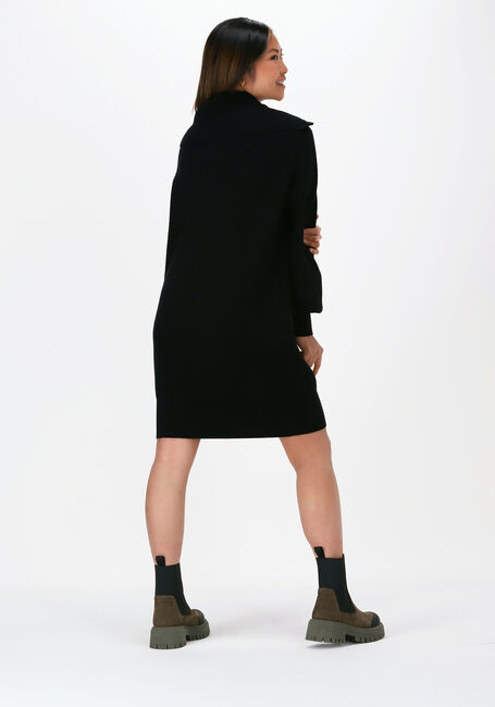 Zwarte Y.A.S. Mini jurk YASDALMA LS ZIP KNIT DRESS S. - large
