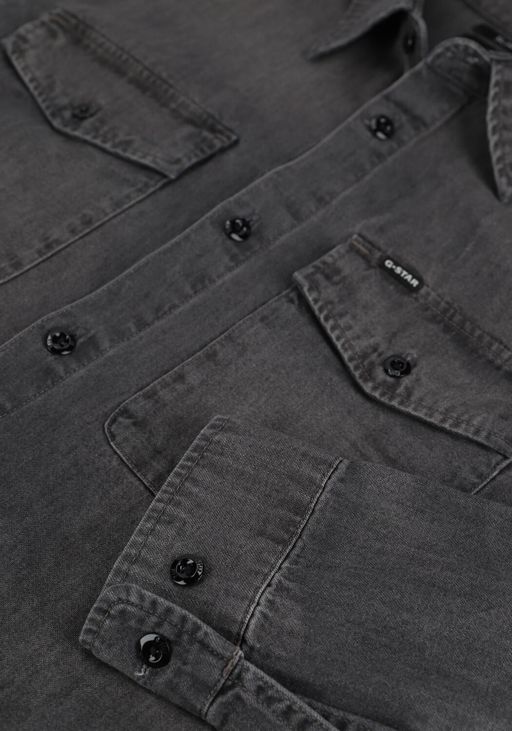 Grijze G-STAR RAW Casual overhemd C844 - LT WT NERO CRASER DENIM - large