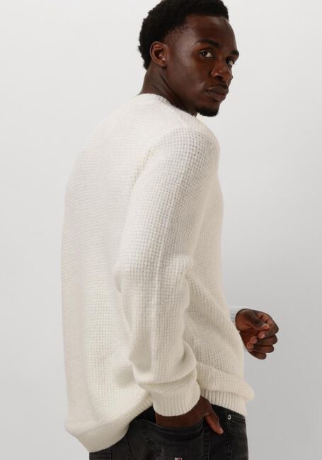 Witte TOMMY JEANS Trui TJM REG WAFFLE SWEATER - large