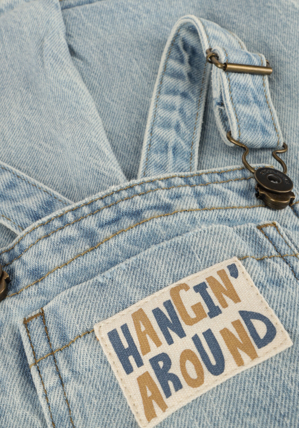 Lichtblauwe YOUR WISHES Straight leg jeans DENIM DUNGAREE - large